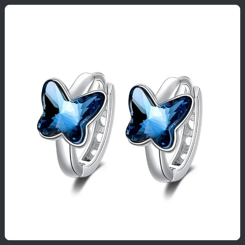 Butterfly ZC Drop Earrings sterling silver 925 plated 316L