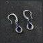 Silver Plated 316L Tear Drop Earrings with ZC Sparkle