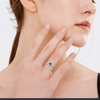 Adjustable Star ZC Ring sterling silver 925 plated 316L