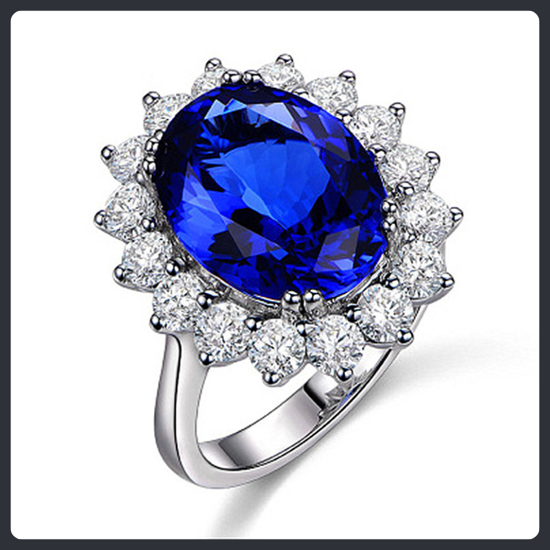 Classic Diana ZC Adjustable Ring sterling silver 925 plated 316L