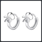 Flower ZC Drop Earrings sterling silver 925 plated 316L