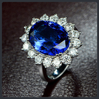 Classic Diana ZC Adjustable Ring sterling silver 925 plated 316L