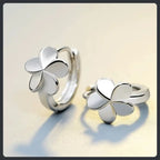 Flower ZC Drop Earrings sterling silver 925 plated 316L