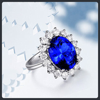 Classic Diana ZC Adjustable Ring sterling silver 925 plated 316L