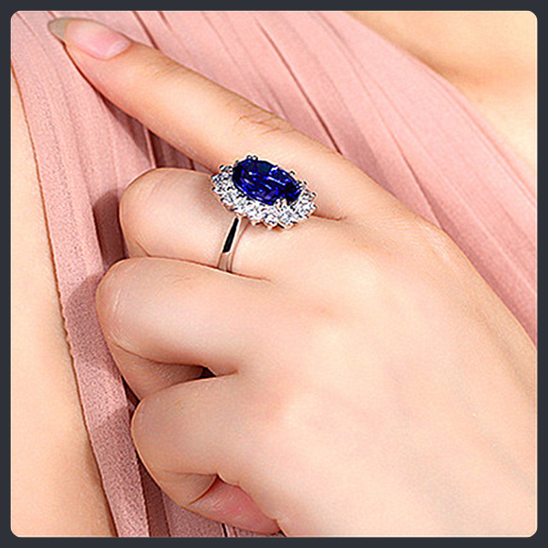 Classic Diana ZC Adjustable Ring sterling silver 925 plated 316L