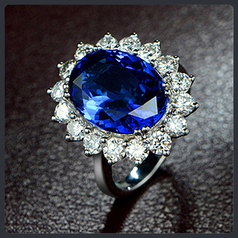 Classic Diana ZC Adjustable Ring sterling silver 925 plated 316L