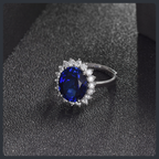 Classic Diana ZC Adjustable Ring sterling silver 925 plated 316L