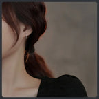 Silver Plated 316L Spiral Winding Earrings with ZC Micro‑Inlay