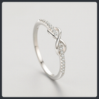 Luxury ZC Fine Jewelry Ring sterling silver 925 plated 316L