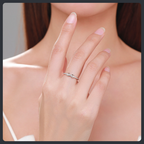 Luxury ZC Fine Jewelry Ring sterling silver 925 plated 316L