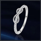 Luxury ZC Fine Jewelry Ring silver plated 316L