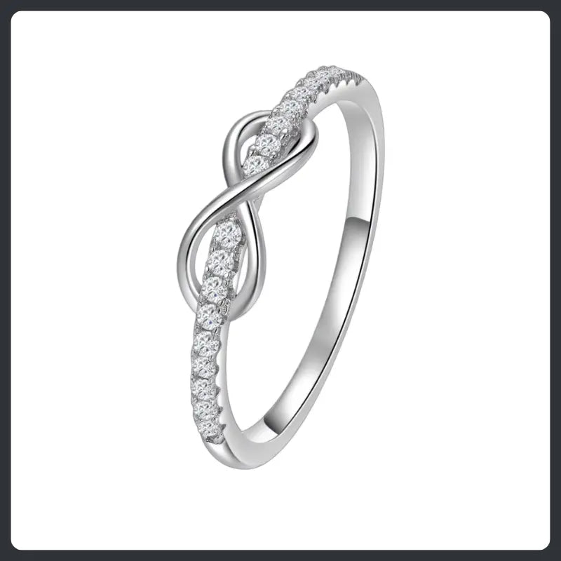 Luxury ZC Fine Jewelry Ring silver plated 316L