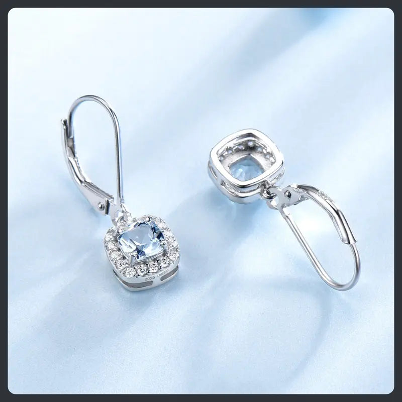 Silver Plated 316L Clip‑On Earrings with ZC Accent Secondary image