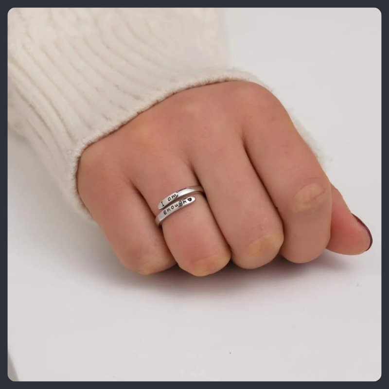 Punk Letter ZC Ring sterling silver 925 plated 316L Secondary image