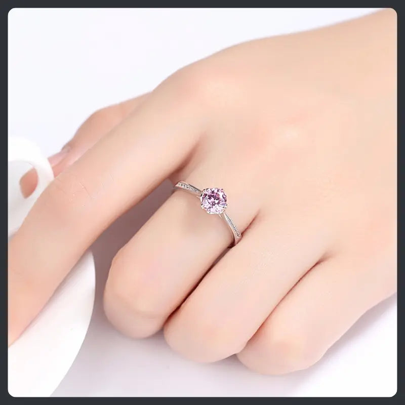 Wedding Anniversary ZC Ring silver plated 316L