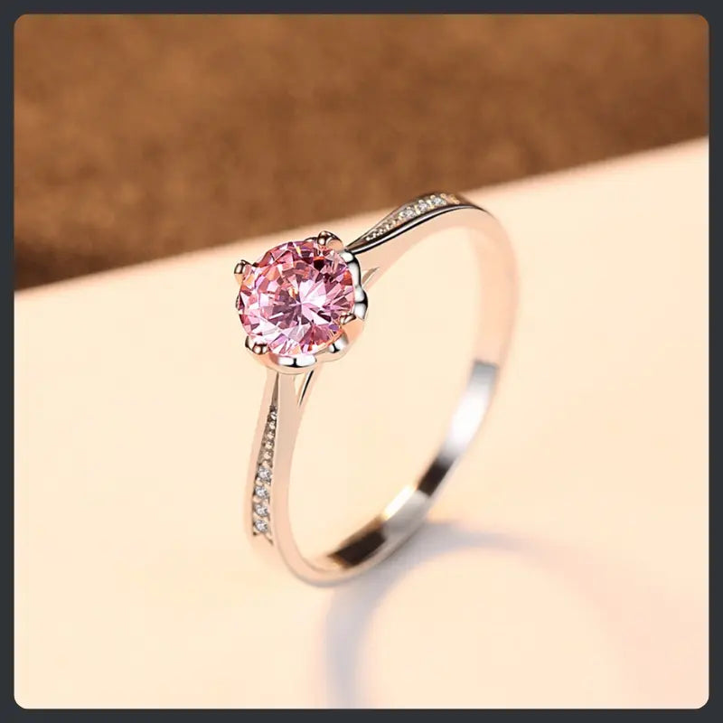 Wedding Anniversary ZC Ring silver plated 316L
