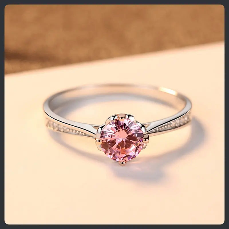 Wedding Anniversary ZC Ring silver plated 316L