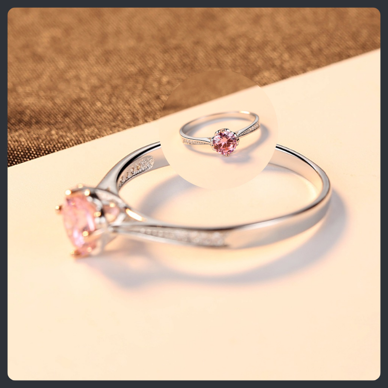 Wedding Anniversary ZC Ring sterling silver 925 plated 316L