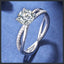 Custom Adjustable ZC Engagement Ring silver plated 316L
