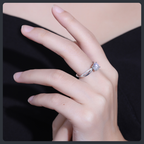 Custom Adjustable ZC Engagement Ring sterling silver 925 plated 316L