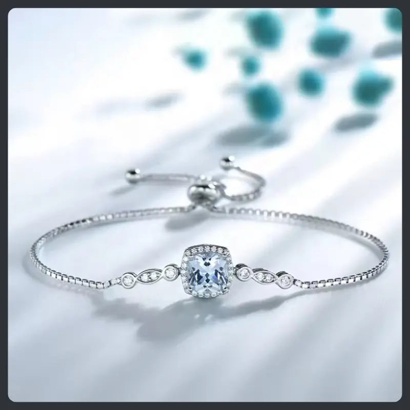 Sky Blue ZC Jewelry Set silver plated 316L