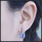 Sky Blue ZC Jewelry Set sterling silver 925 plated 316L