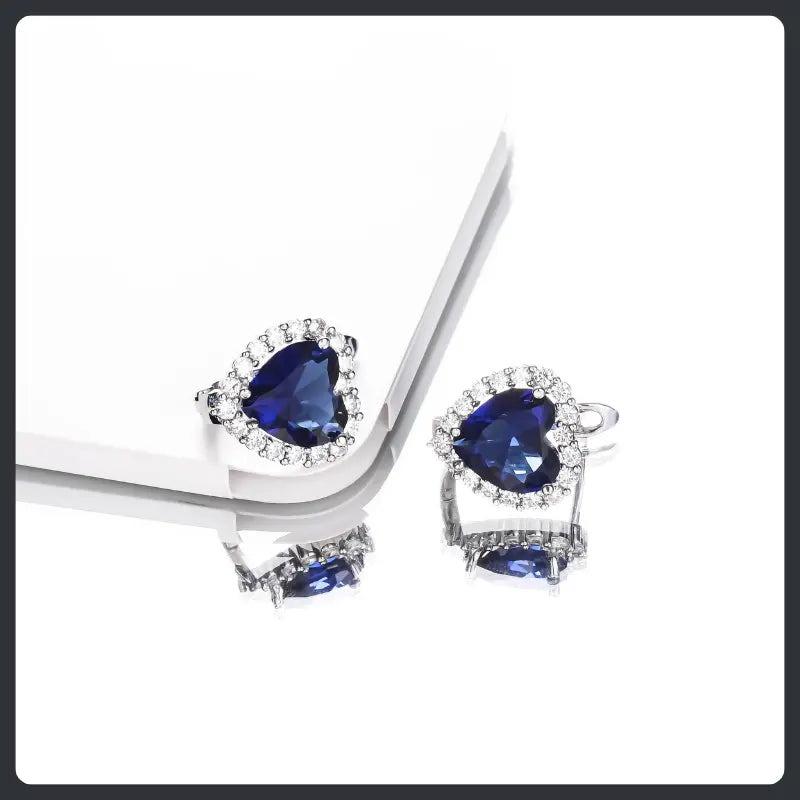 Romantic Heart ZC Huggie Earrings sterling silver 925 plated 316L Secondary image