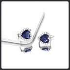 Romantic Heart ZC Huggie Earrings sterling silver 925 plated 316L