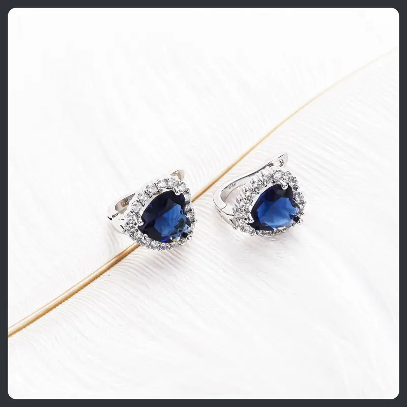 Romantic Heart ZC Huggie Earrings sterling silver 925 plated 316L