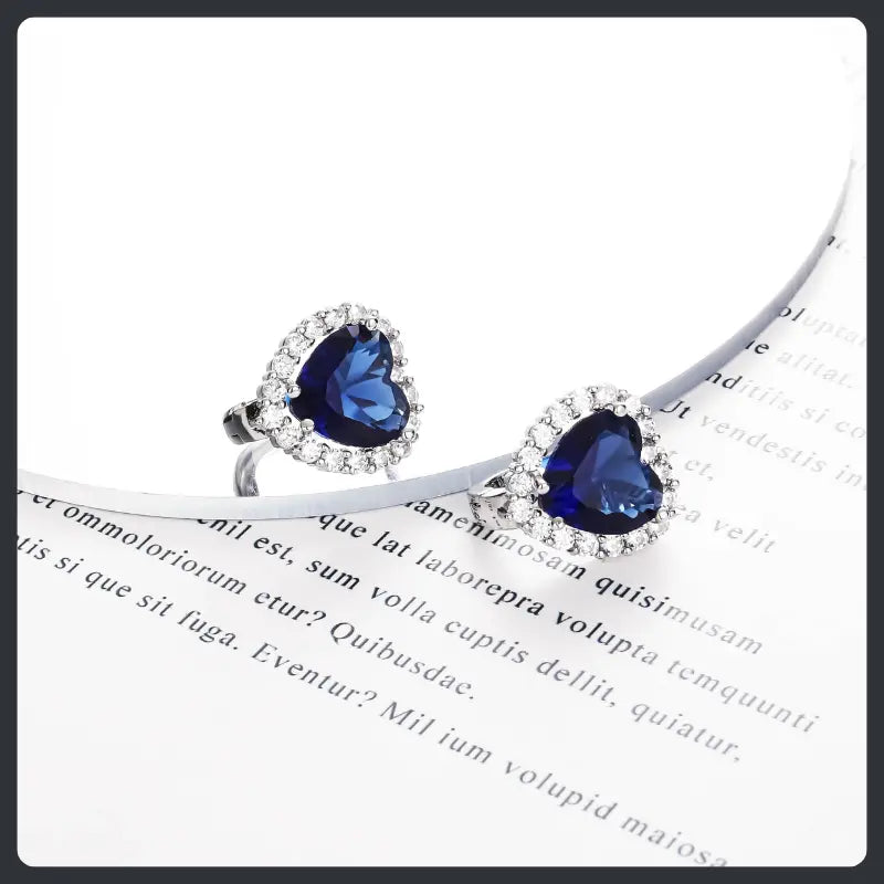 Romantic Heart ZC Huggie Earrings sterling silver 925 plated 316L