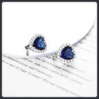 Romantic Heart ZC Huggie Earrings sterling silver 925 plated 316L