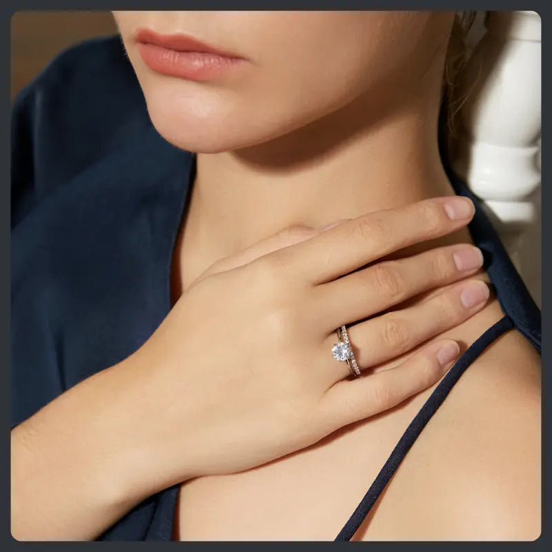 Twin ZC Wedding Rings silver plated 316L