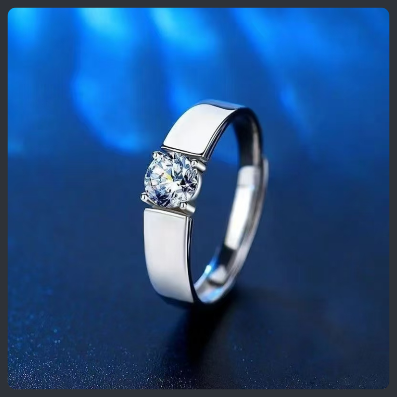 Adjustable Couple ZC Rings sterling silver 925 plated 316L