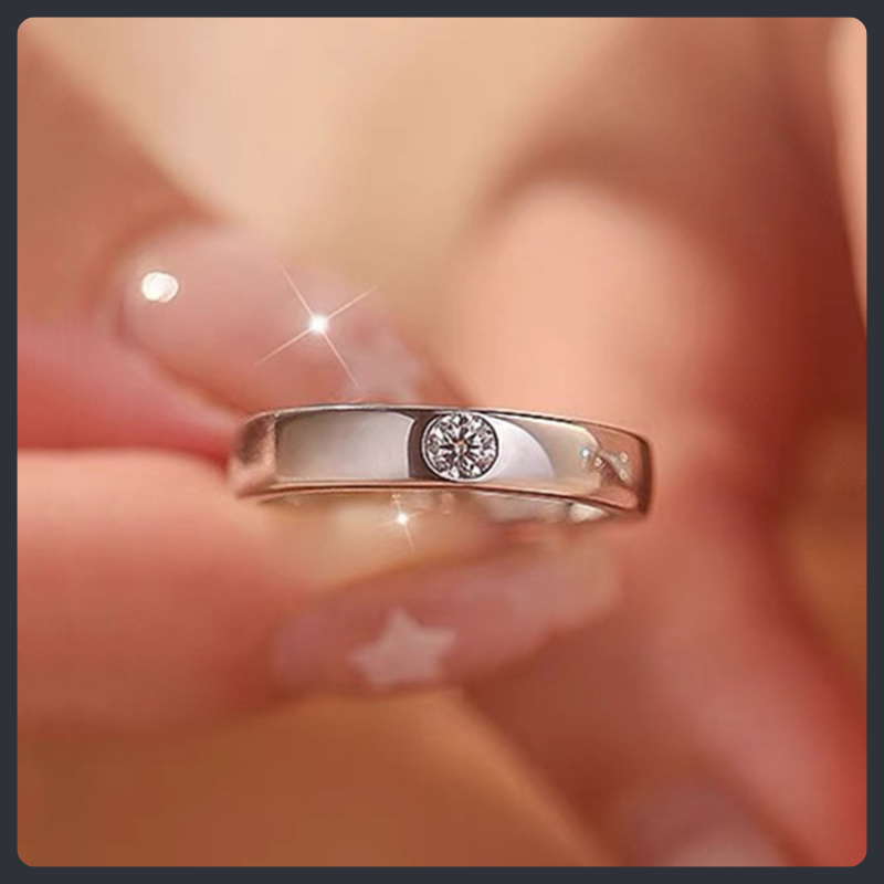 Twinko Couple ZC Rings sterling silver 925 plated 316L