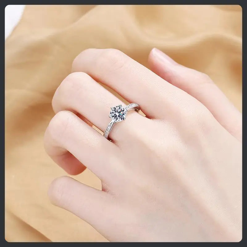 Luxury ZC Fine Jewelry Ring silver plated 316L