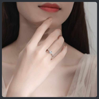 Luxury ZC Fine Jewelry Ring sterling silver 925 plated 316L