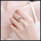 Luxury ZC Fine Jewelry Ring sterling silver 925 plated 316L
