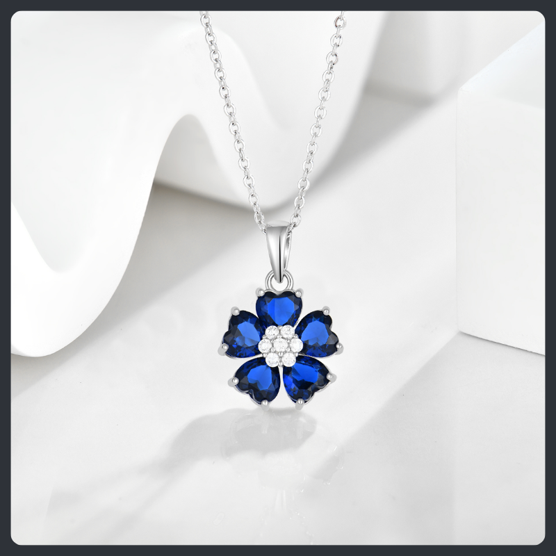 Flower Cluster ZC Jewelry Set sterling silver 925 plated 316L