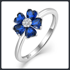 Flower Cluster ZC Jewelry Set sterling silver 925 plated 316L