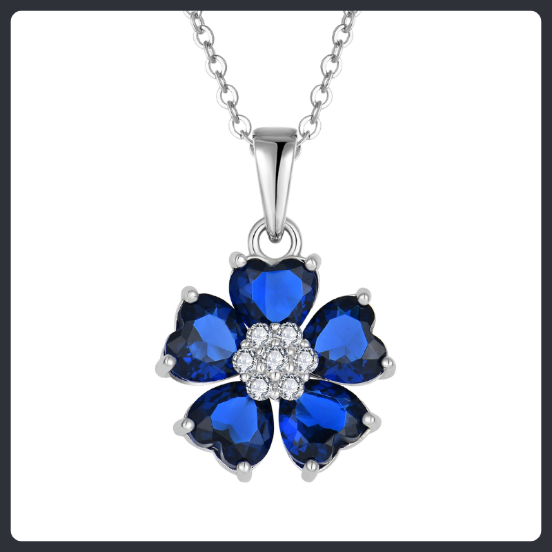 Flower Cluster ZC Jewelry Set sterling silver 925 plated 316L