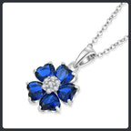 Flower Cluster ZC Jewelry Set silver plated 316L