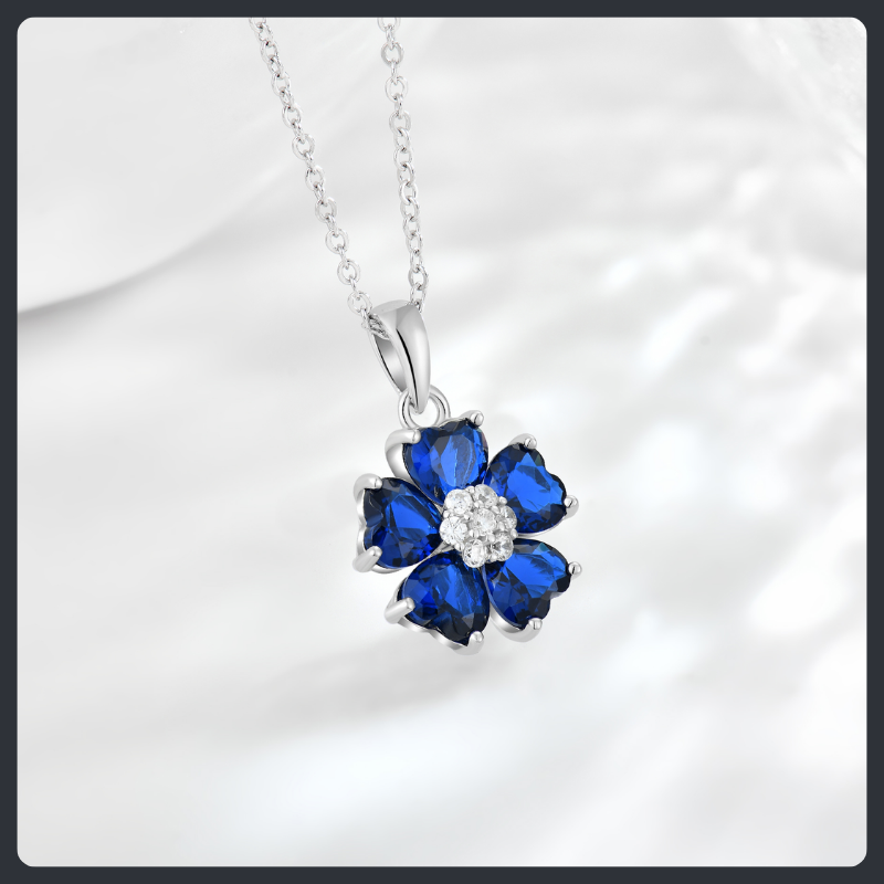 Flower Cluster ZC Jewelry Set sterling silver 925 plated 316L