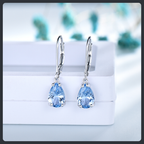 Blue ZC Jewelry Set sterling silver 925 plated 316L