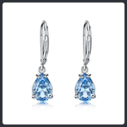 Blue ZC Jewelry Set sterling silver 925 plated 316L