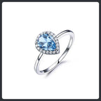 Blue ZC Jewelry Set silver plated 316L