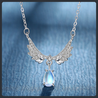 Wings of Angel ZC Pendant Necklace sterling silver 925 plated 316L